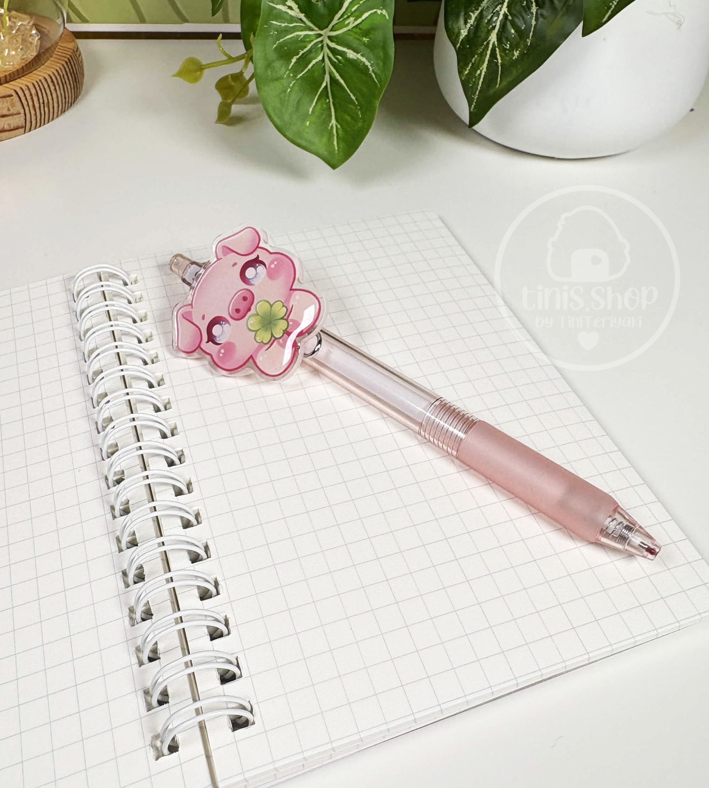 Schweinchen Glück - Stift Rosa