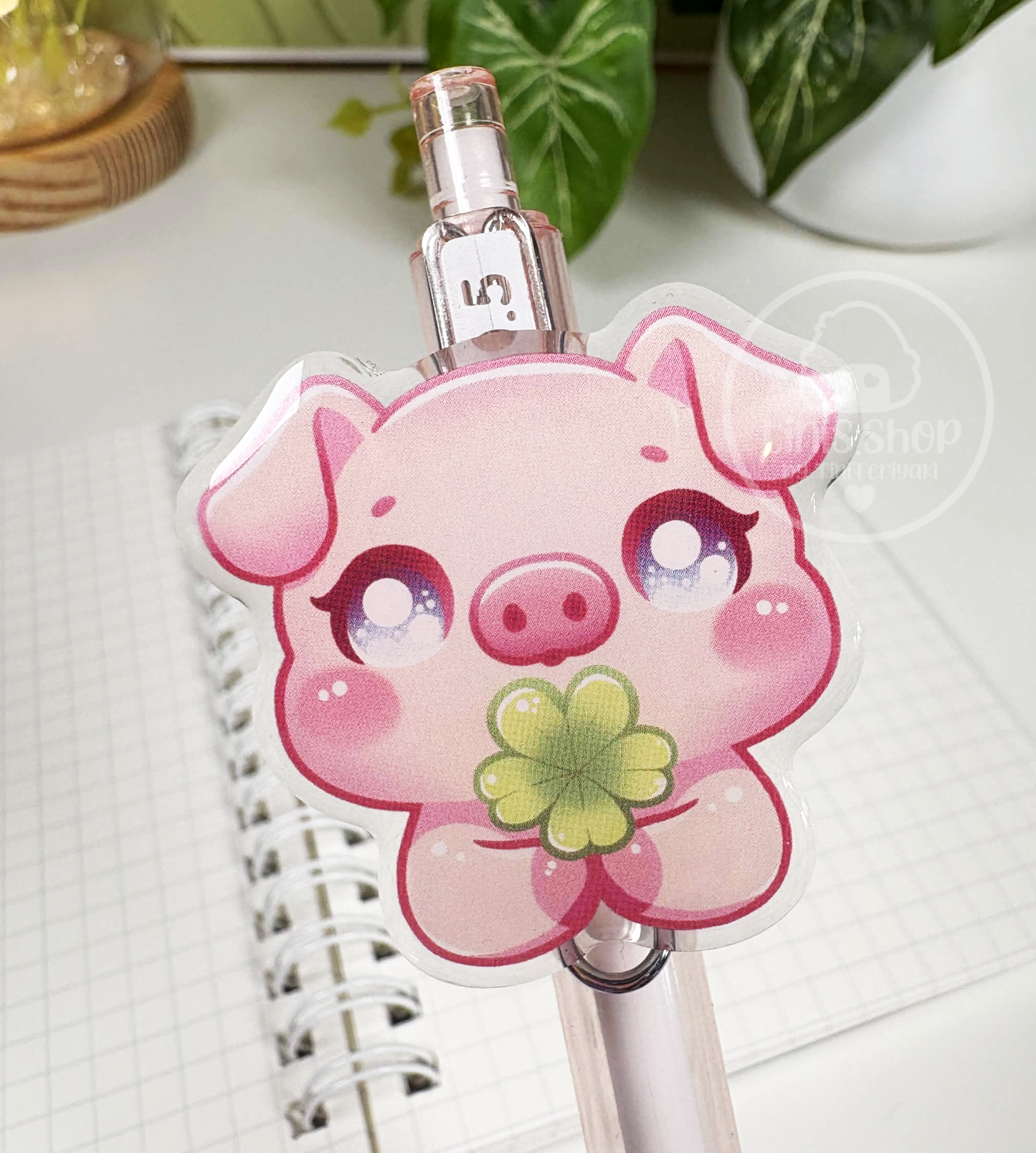 Schweinchen Glück - Stift Rosa