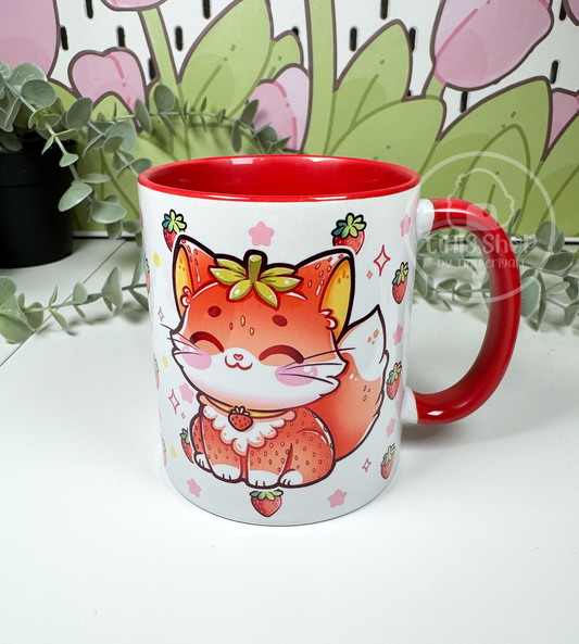 Erdbeerkatze - Tasse