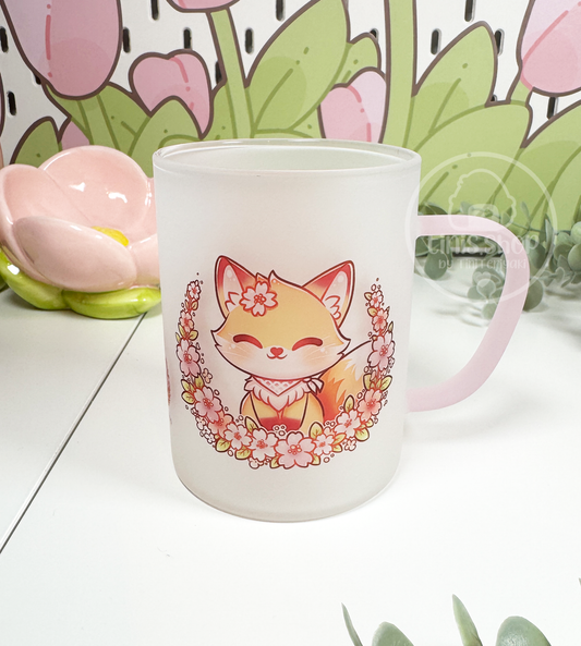 Fuchs Sakura Collection - Glastasse Henkel rosa