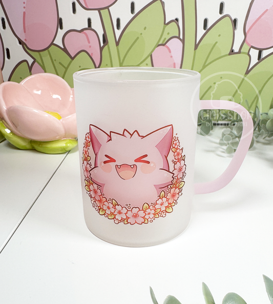 Lila Geist Sakura Collection - Glastasse Henkel rosa