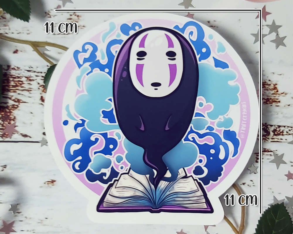 Ohngesicht NoFace – glänzender Aufkleber | Chihiros Reise ins Zauberland | Spirited Away Sticker