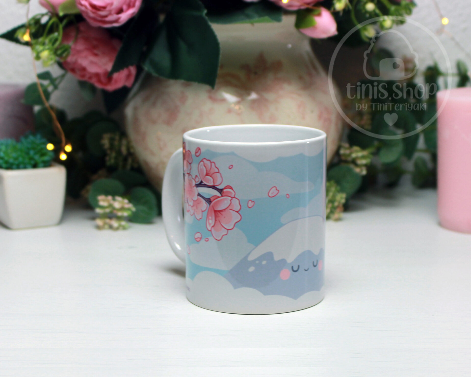 Sakura Tasse Mount Fuji