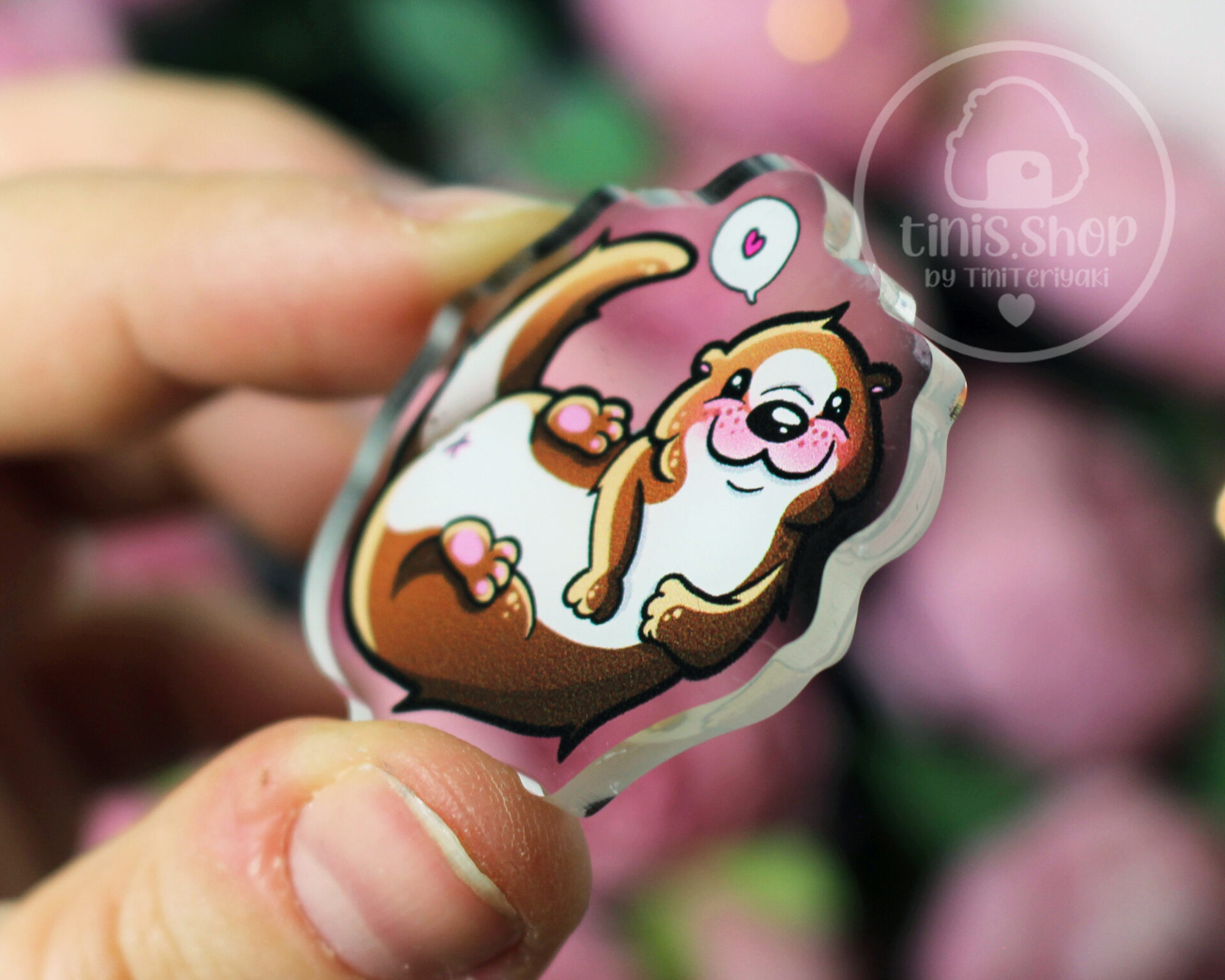 Otter Acrylic Pin