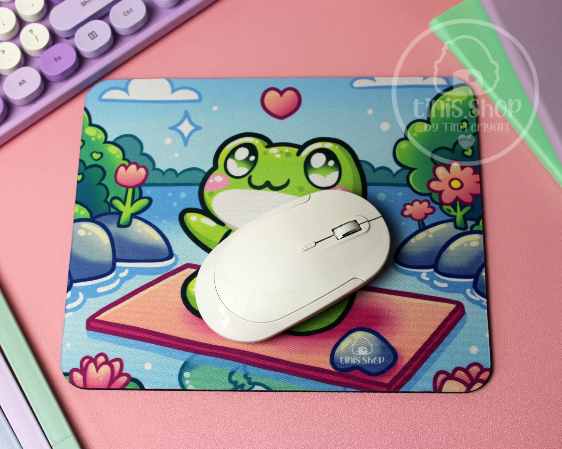 Mauspad Froggie Yoga – eckig